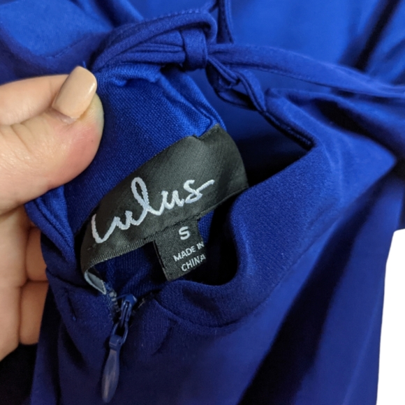 Lulu's Play On Curves Royal Blue Backless Dress Size S 💙✨ - Picture 8 of 15